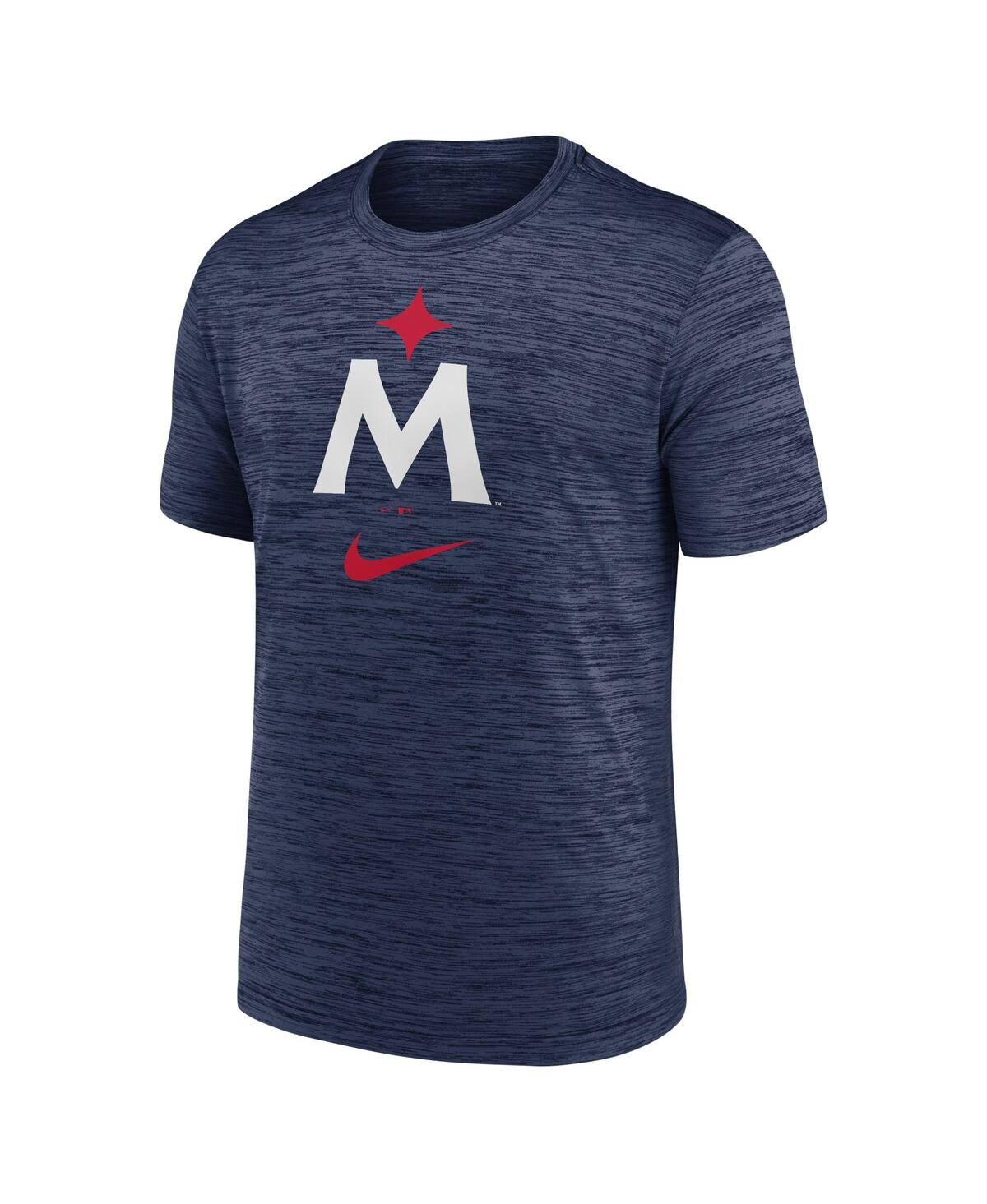 Nike Navy Minnesota Twins 2023 Logo Velocity Performance T-shirt In Navy