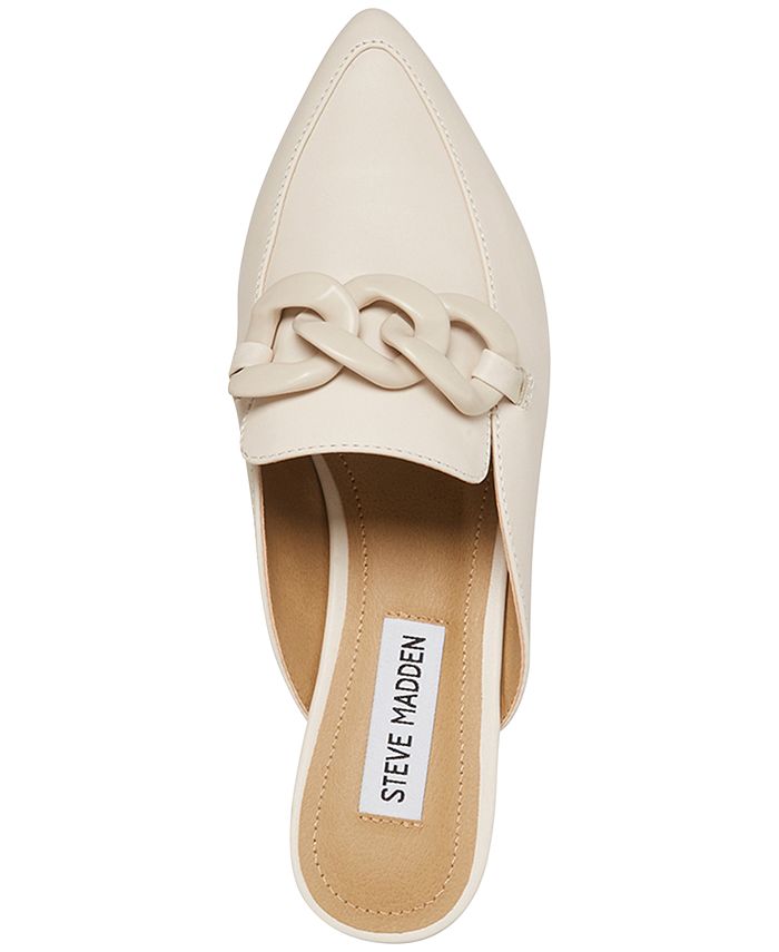 Steve Madden Women's Fleur Tailored Chain Mule Loafer Flats & Reviews
