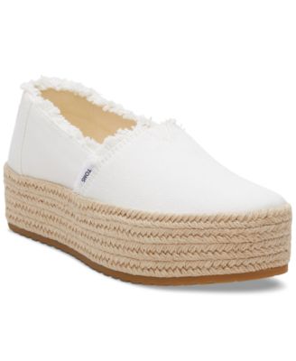 Women's Valencia Canvas Platform Espadrilles Flats