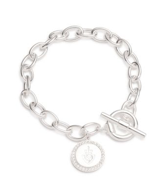 Lauren Ralph Lauren Cubic Zirconia Charm Flex Bracelet in Sterling ...