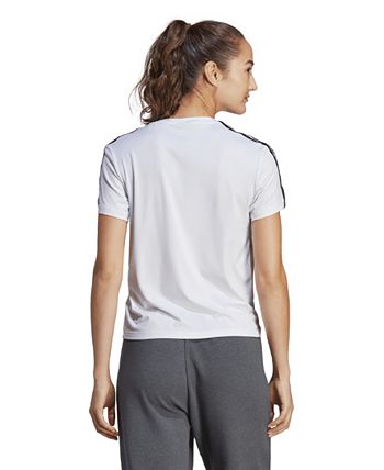 adidas Women\'s T-shirt 3-Stripes Train Aeroready Essentials Macy\'s 