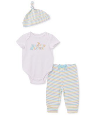 Little Me - Baby Boys 3-Pc. Easter Bodysuit, Pants & Hat Set
