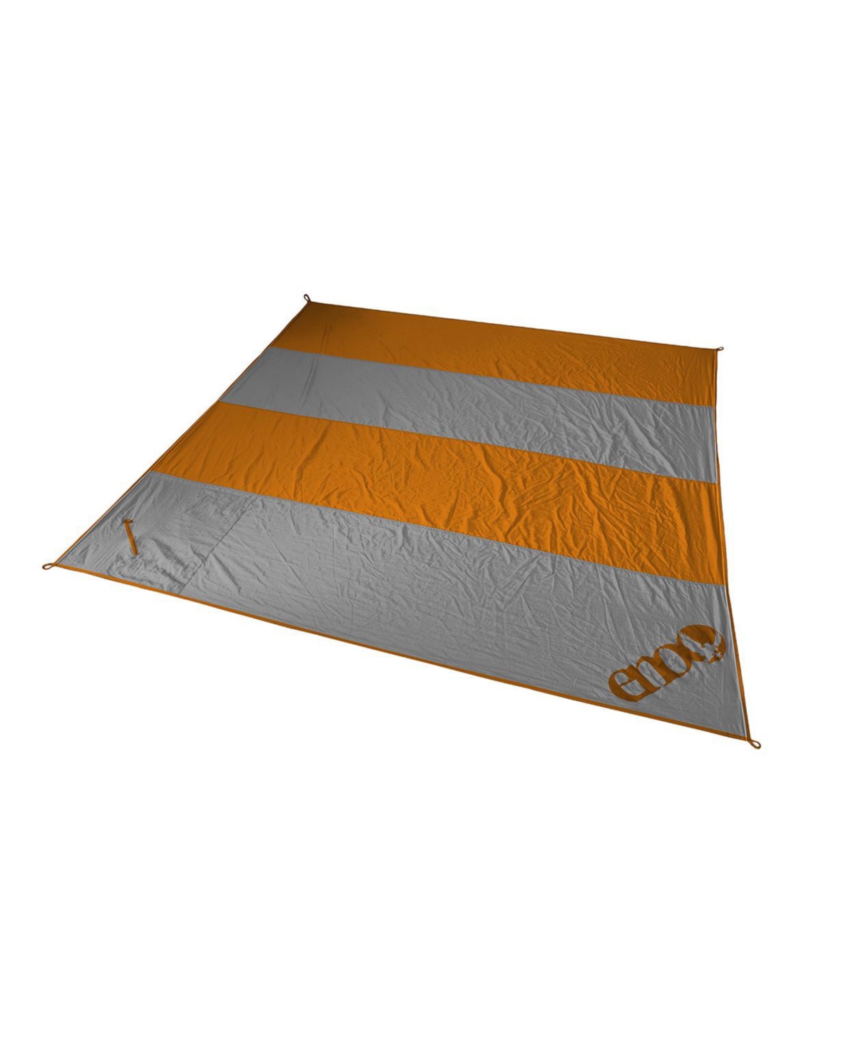 Islander Blanket - Lightweight Travel Blanket for Camping, Hiking, Backpacking, Festival, Picnics, Travel, or the Beach - Orange/Grey - Orange/Gre