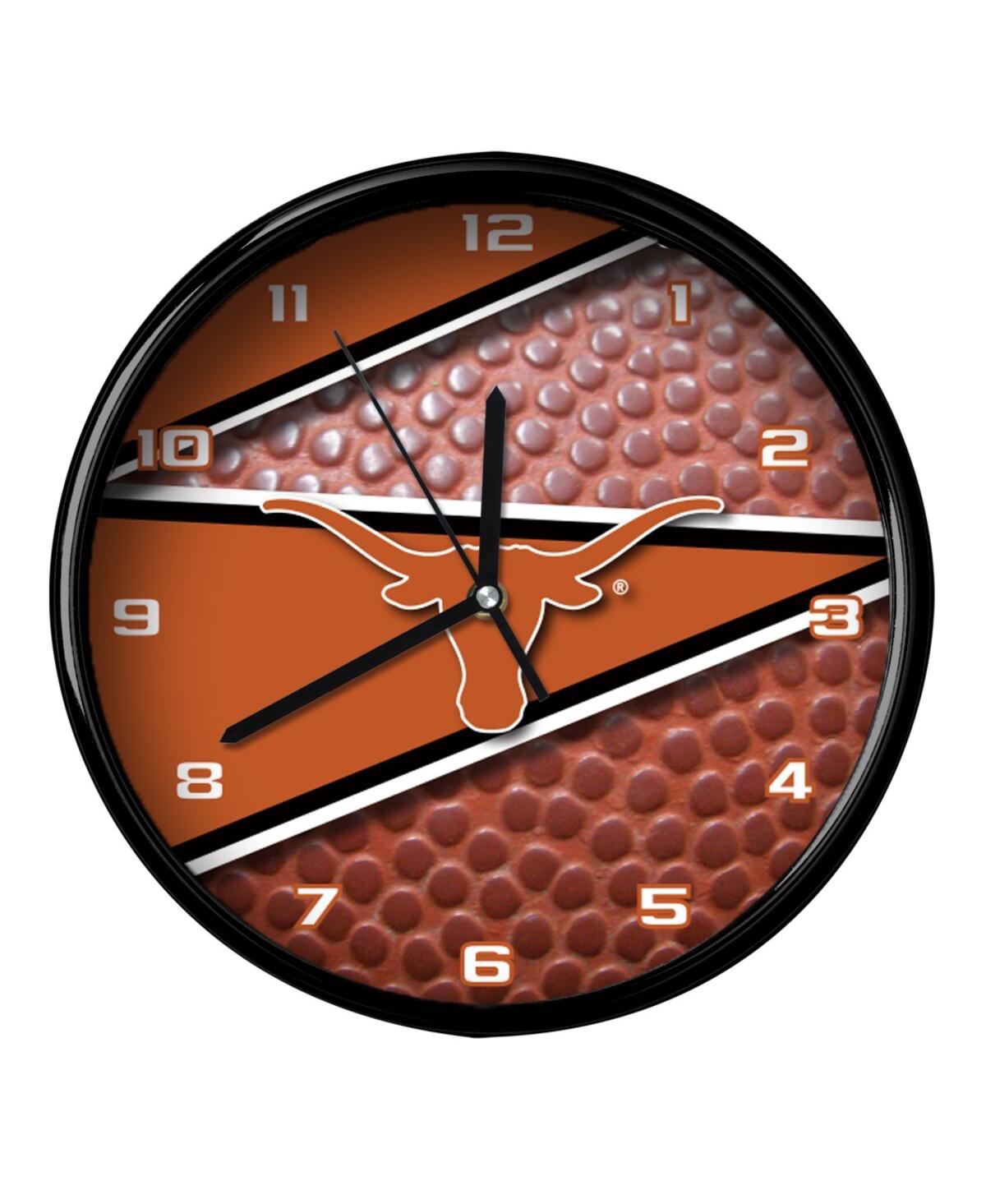 Memory Company Texas Longhorns 12" Football Clock In Brown,black