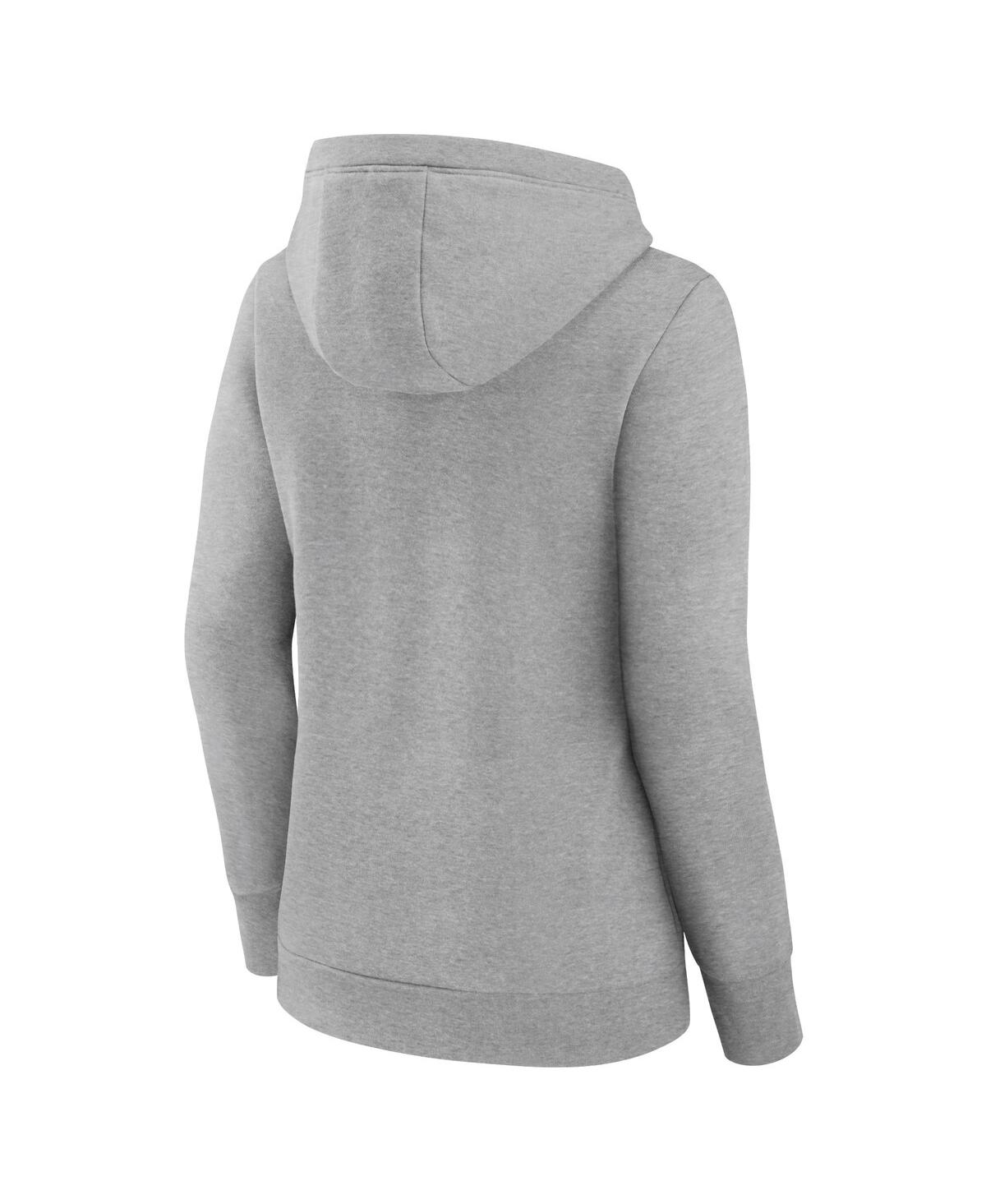 Fanatics Branded Gray Tampa Bay Lightning Simplicity Crossover V-neck Pullover Hoodie In Gray