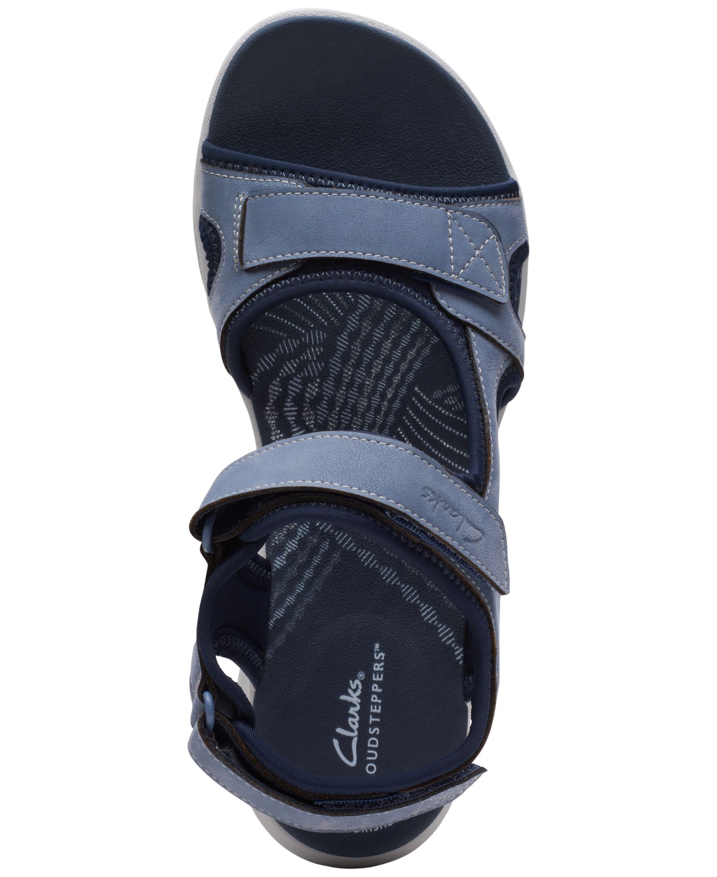 Женские сандалии Clarks Cloudsteppers Mira Bay Strappy Sport Sandals, цвет: Джинсовый синий — фото 4