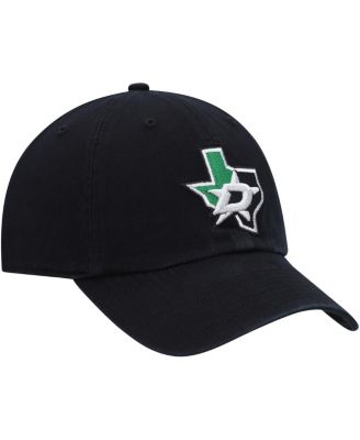 Men's Black Dallas Stars Clean Up Adjustable Hat