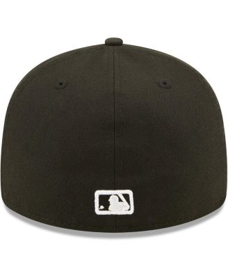 Men's Chicago White Sox Black, White Low Profile 59FIFTY Fitted Hat