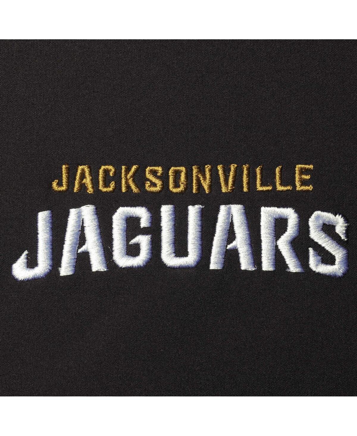 DUNBROOKE MEN'S DUNBROOKE BLACK JACKSONVILLE JAGUARS SONOMA SOFTSHELL FULL-ZIP JACKET 