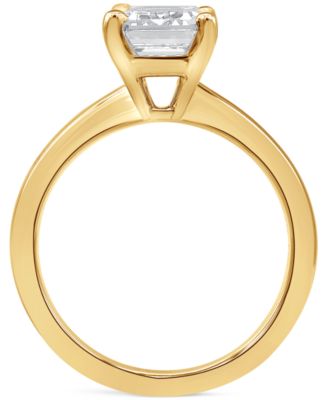 Certified Lab Grown Diamond Emerald-Cut Solitaire Engagement Ring (5 ct. t.w.) in 14k White, Yellow or Rose Gold