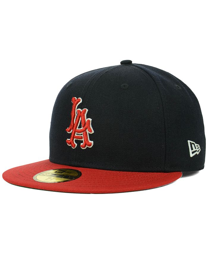 New Era Los Angeles Angels of Anaheim MLB Cooperstown 59FIFTY Cap - Macy's
