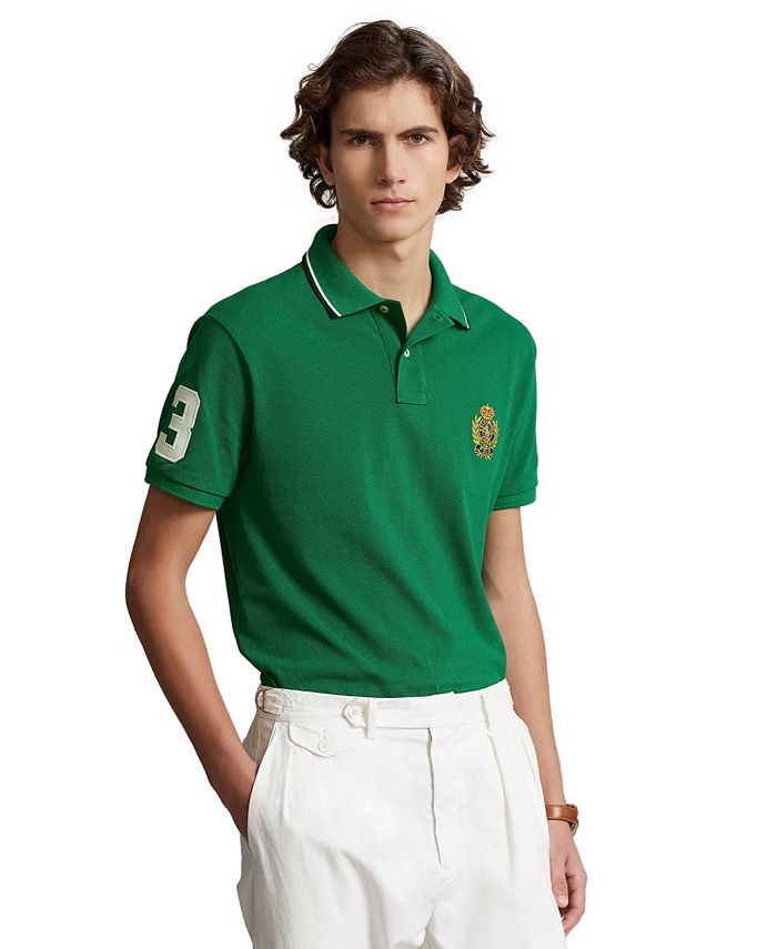 Polo Ralph Lauren Men's Custom Slim Fit Polo Crest Polo Shirt & Reviews -  Polos - Men - Macy's