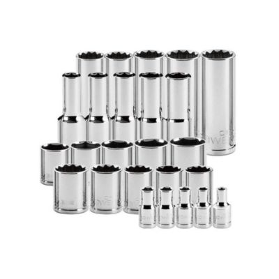 69 Piece Pro Tech 1/2 Inch Drive SAE and Metric Socket Set