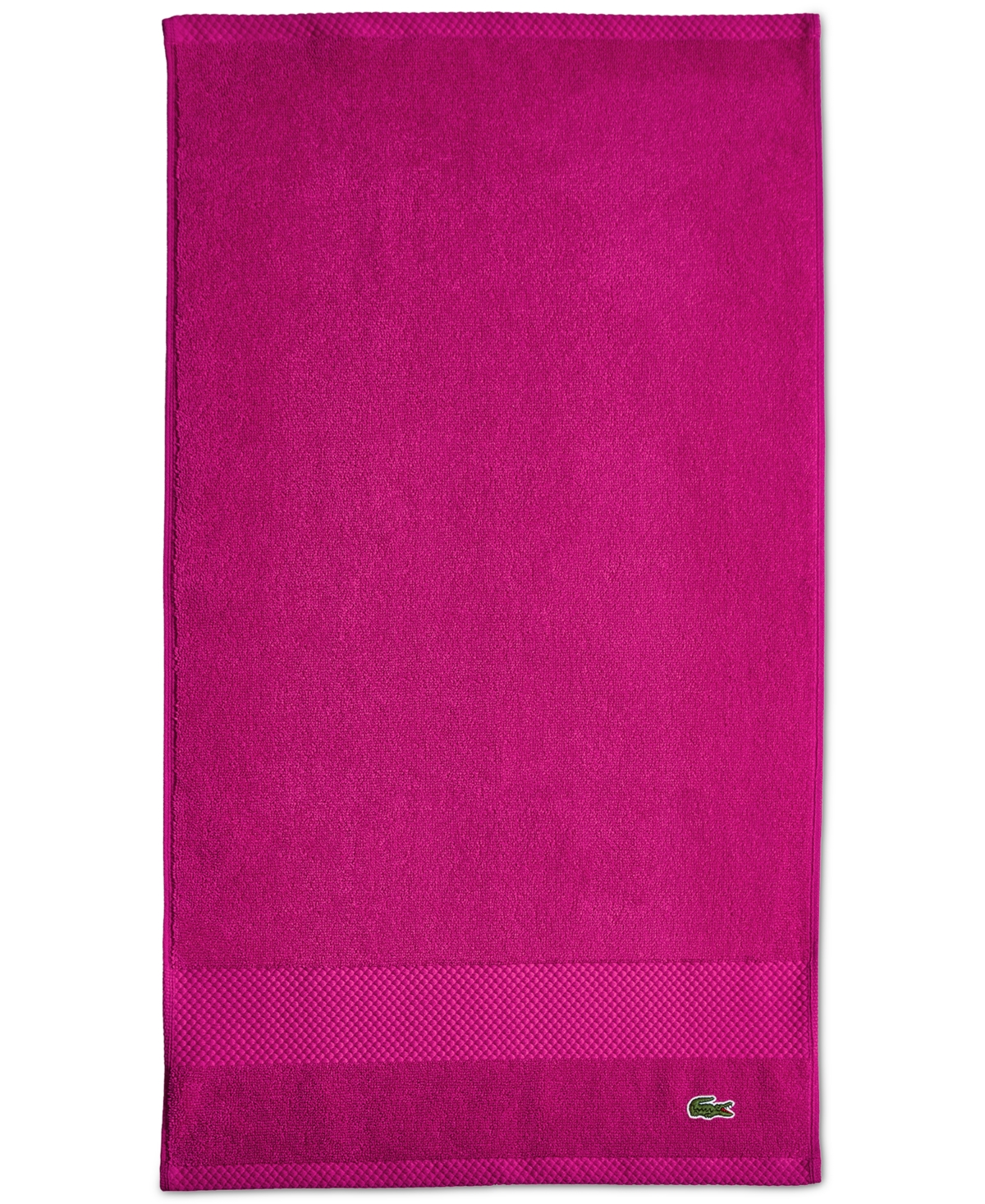 Lacoste Home Heritage Anti-microbial Supima Cotton Hand Towel, 16" X 30" In Magenta