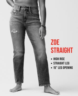 Women's Zoe High-Rise Straight-Leg Jeans 