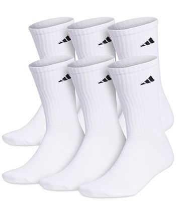 adidas Men's Cushioned Crew Extended Size Socks, 6-Pack - Macy's