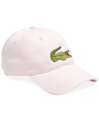 Lacoste Men's Adjustable Croc Logo Cotton Twill Baseball Cap
