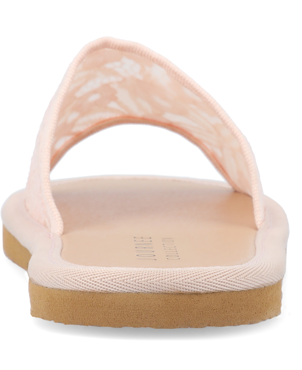 Journee Collection Women's Eniola Lace Flat Slide Sandals