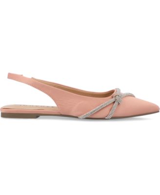 Women's Rebbel Rhinestone Knot Slingback Flats