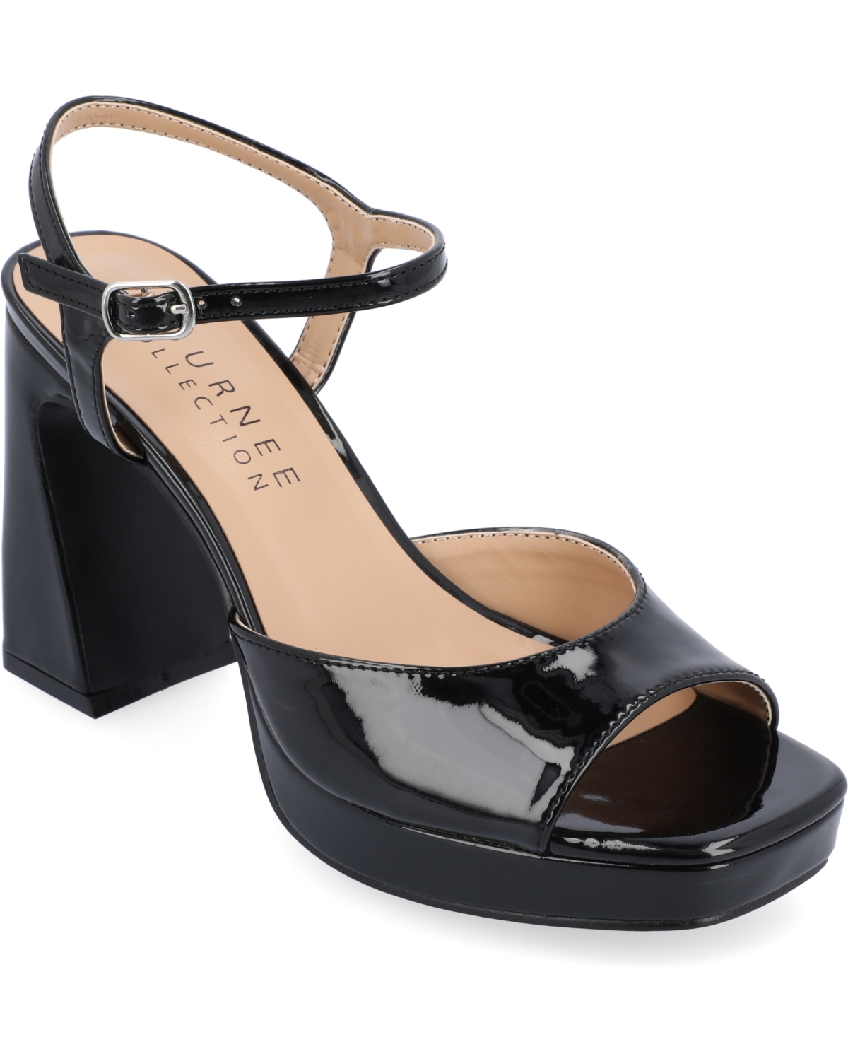 Shop Journee Collection Women's Ziarre Platform Sandals In Black