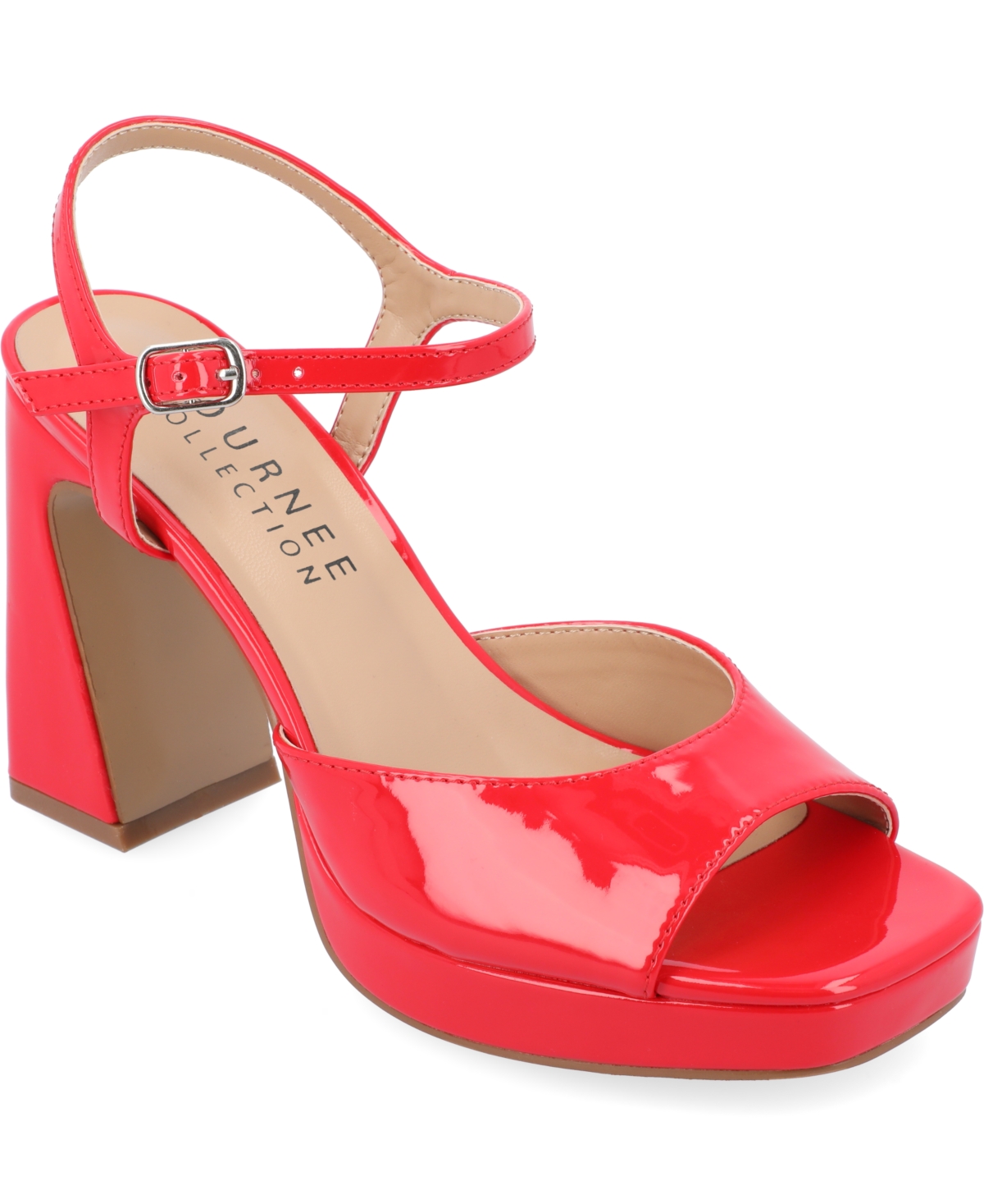 Shop Journee Collection Women's Ziarre Platform Sandals In Red
