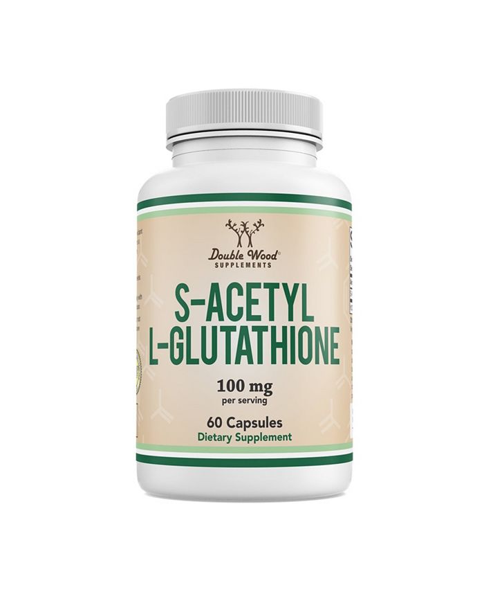 Double Wood Supplements SAcetyl Glutathione 60 x 100 mg capsules