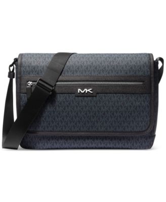 Michael Kors - Men's Malone Faux-Leather Logo-Print Messenger Bag