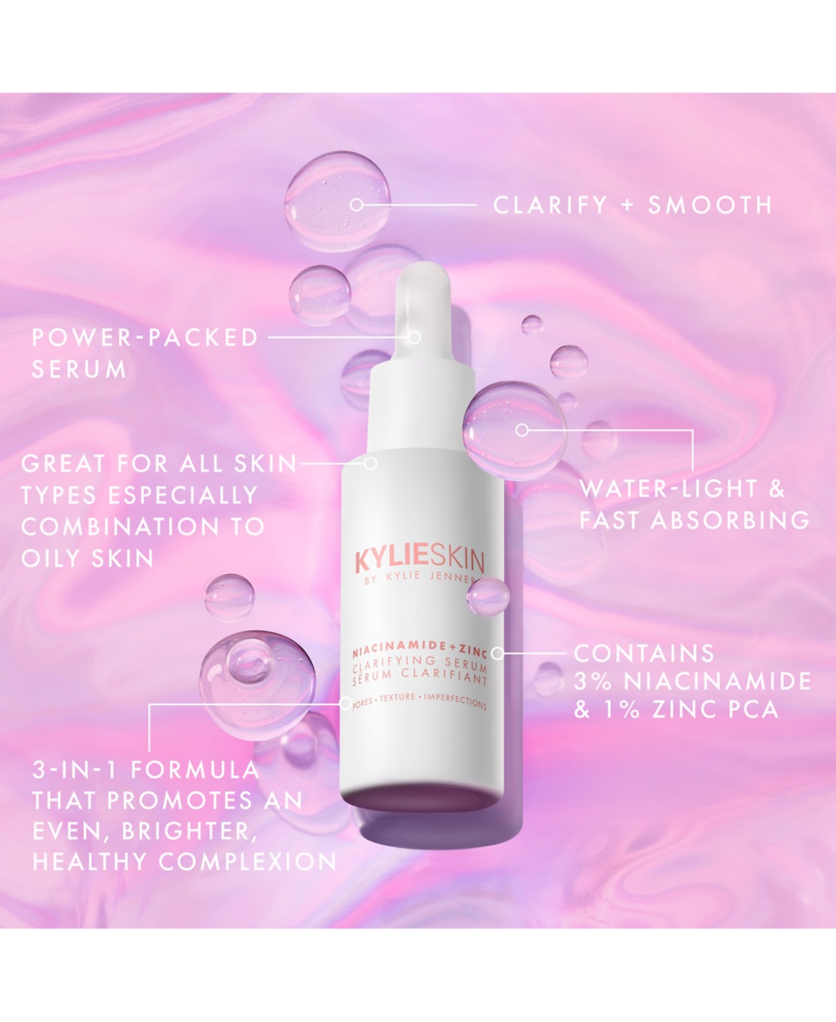 Kylie Skin Clarifying Serum Mini, oz