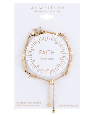 14K Gold Flash-Plated Gray Fresh Water Pearl and Crystal Cross Double Strand Bolo Bracelet