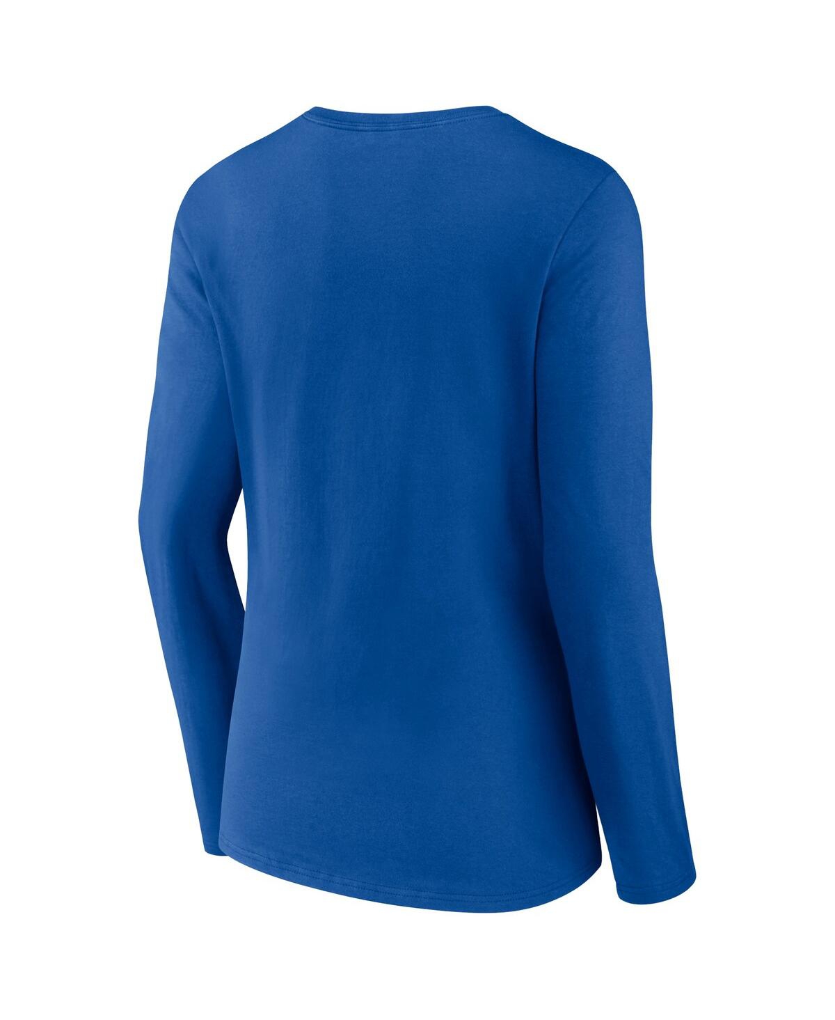 Women's FanaticsBuffalo Bills 2022 Afc East Division Champions Divide & Conquer Long Sleeve V-Neck T-shirt - Royal