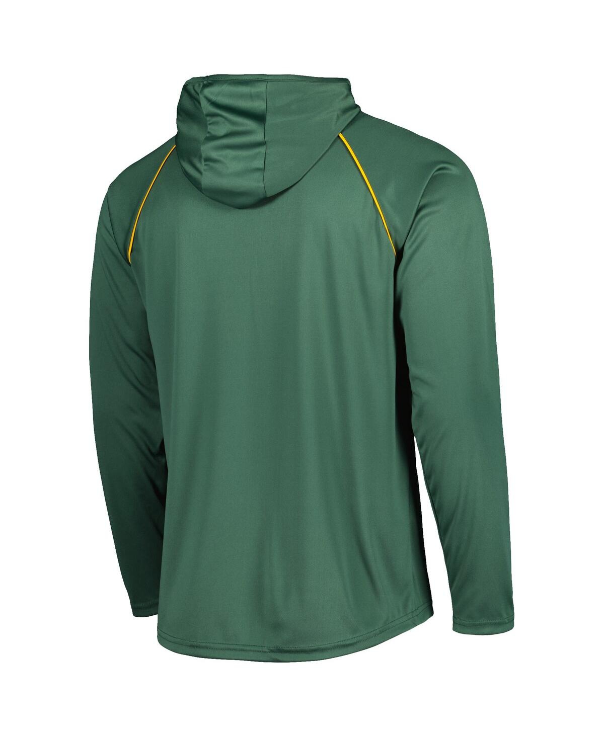 Men's StarterGreen Bay Packers Vintage-Like Logo Raglan Hoodie T-shirt - Green