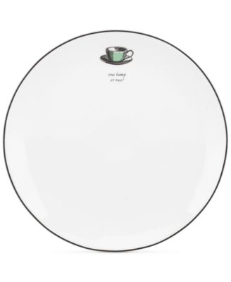 kate spade new york - Concord Square Cause a Stir Teacup Accent Plate