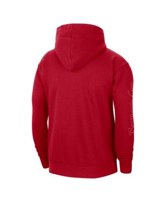 Men's Red Philadelphia 76ers Courtside Statement Edition Pullover Hoodie