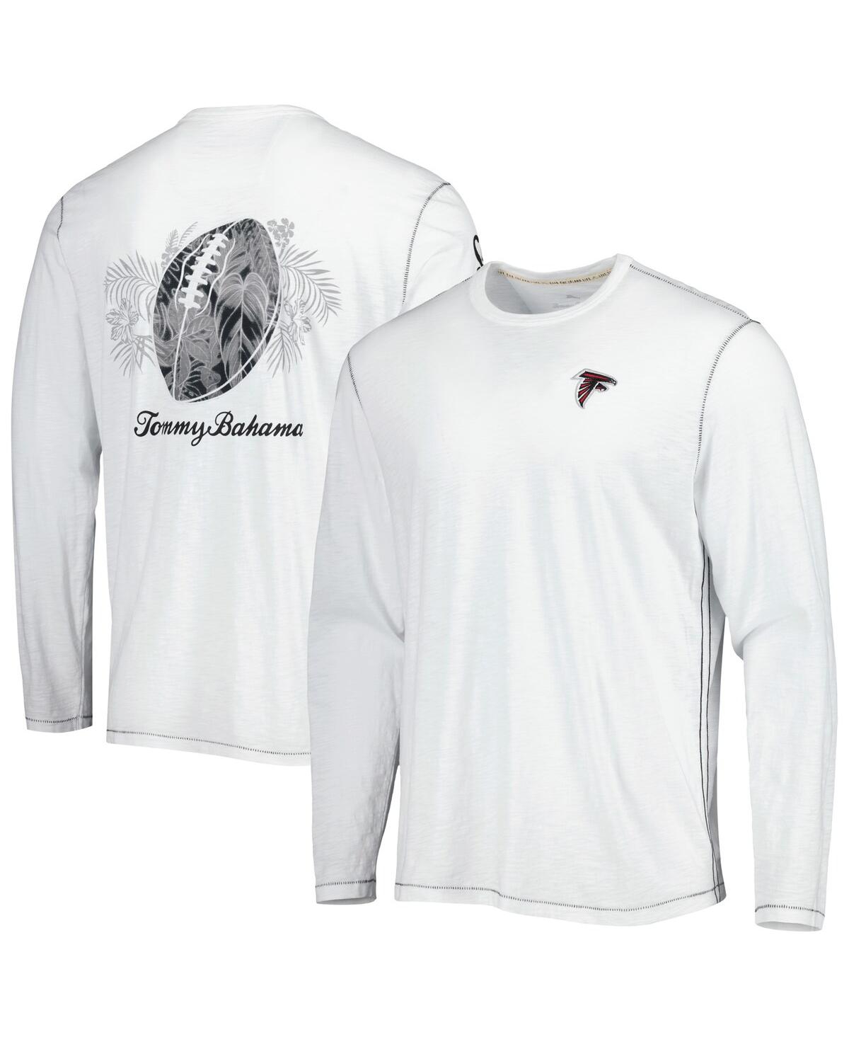 Tommy Bahama Men s Tommy Bahama White Chicago Bears Laces Out Billboard Long Sleeve T shirt White Smart Closet