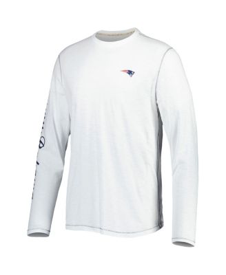 Men's White New England Patriots Laces Out Billboard Long Sleeve T-shirt