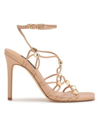 Women's Tenor Ankle Wrap Heeled Dress Sandals