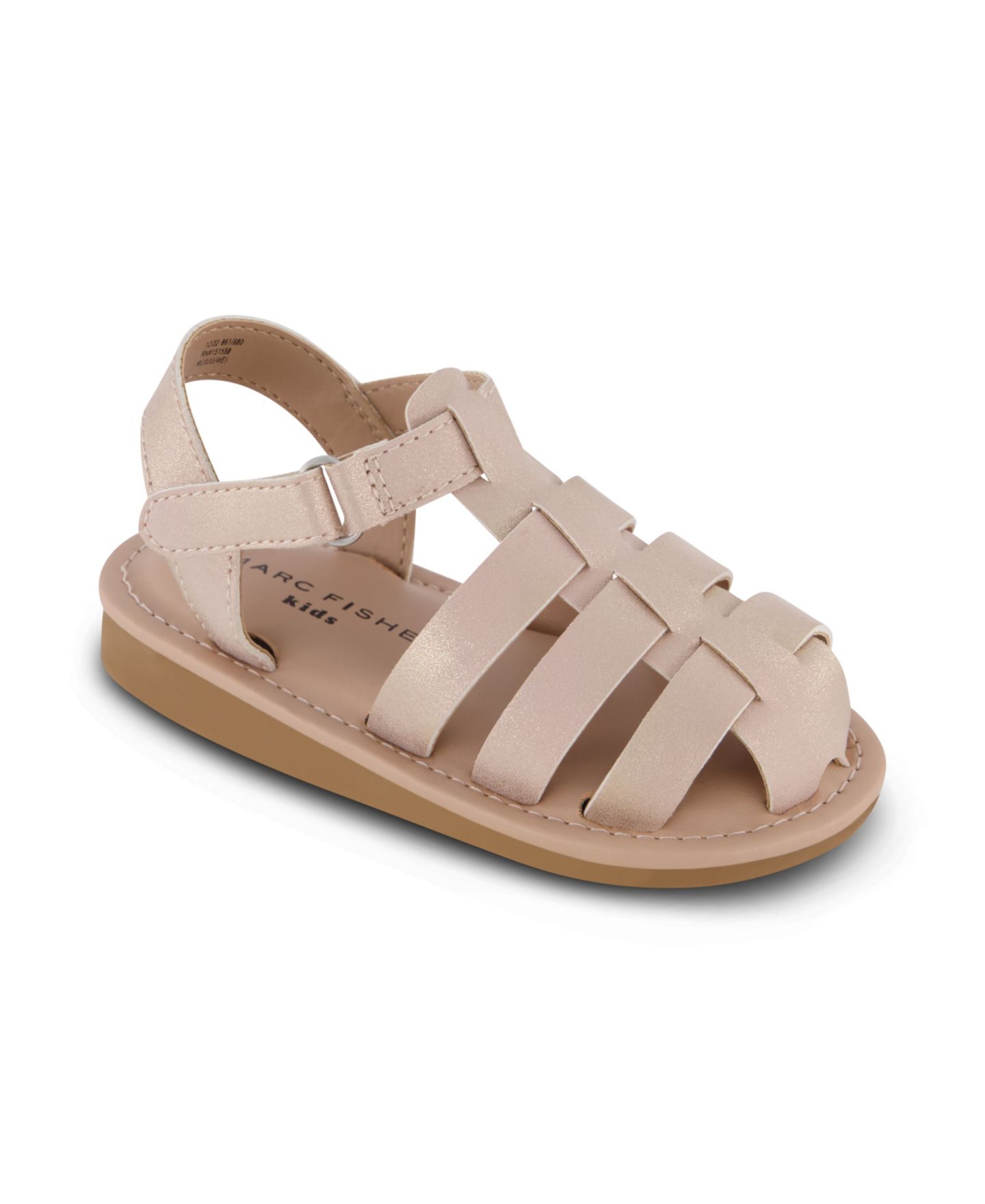 Сандалии Marc Fisher Nonskid Closed Toe Sandals для девочек-малышей, цвет: Рыжевато-коричневый — фото 1