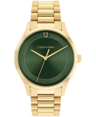 Unisex 3-Hand Gold-Tone Stainless Steel Bracelet Watch 40mm