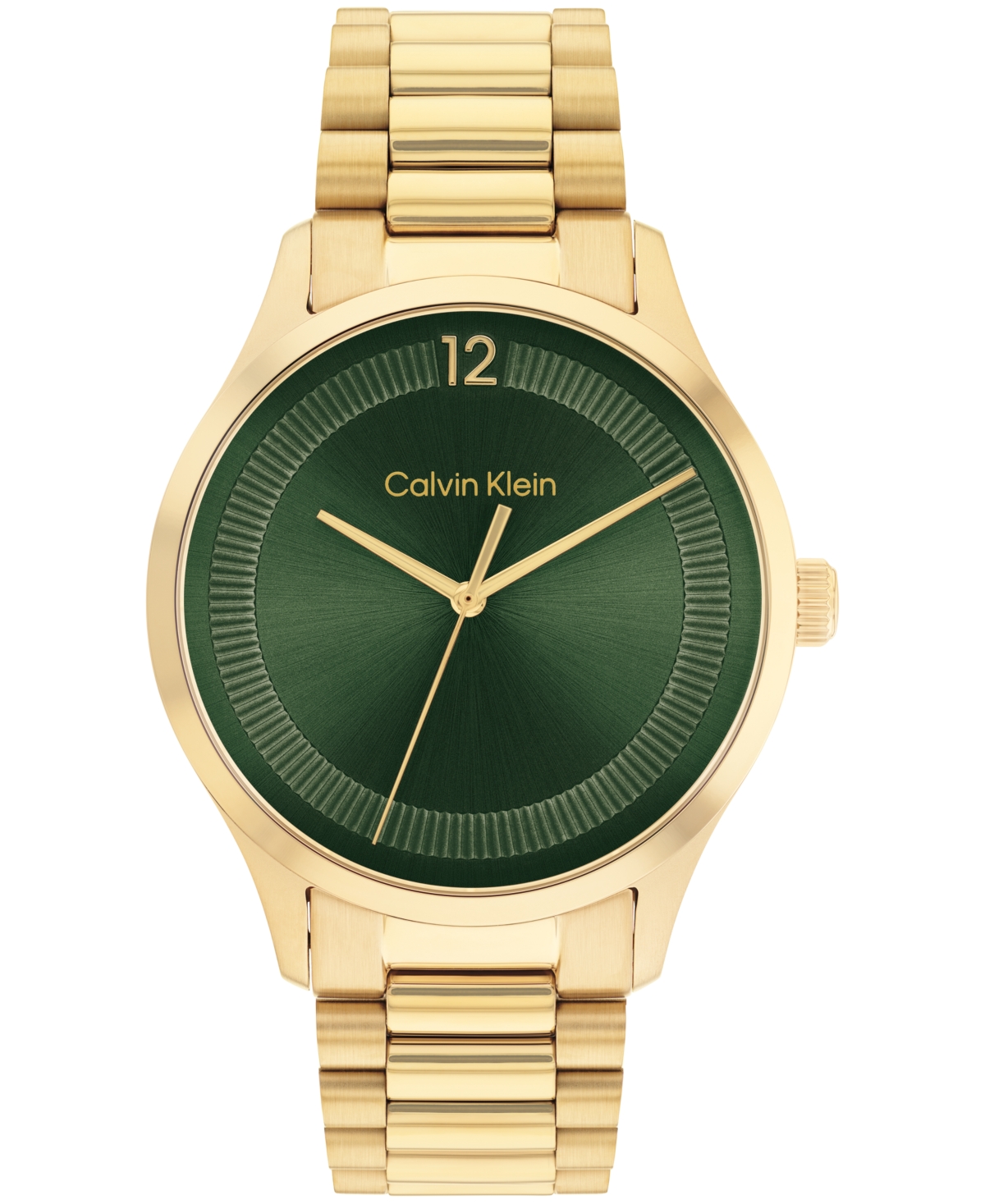 Calvin Klein Unisex 3-hand Gold-tone Stainless Steel Bracelet Watch 40mm