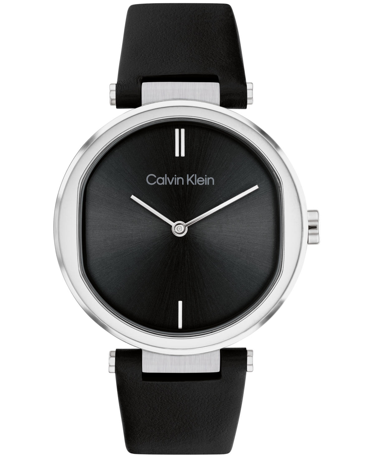 Calvin Klein Women's 2-hand Black Leather Strap Watch 36mm