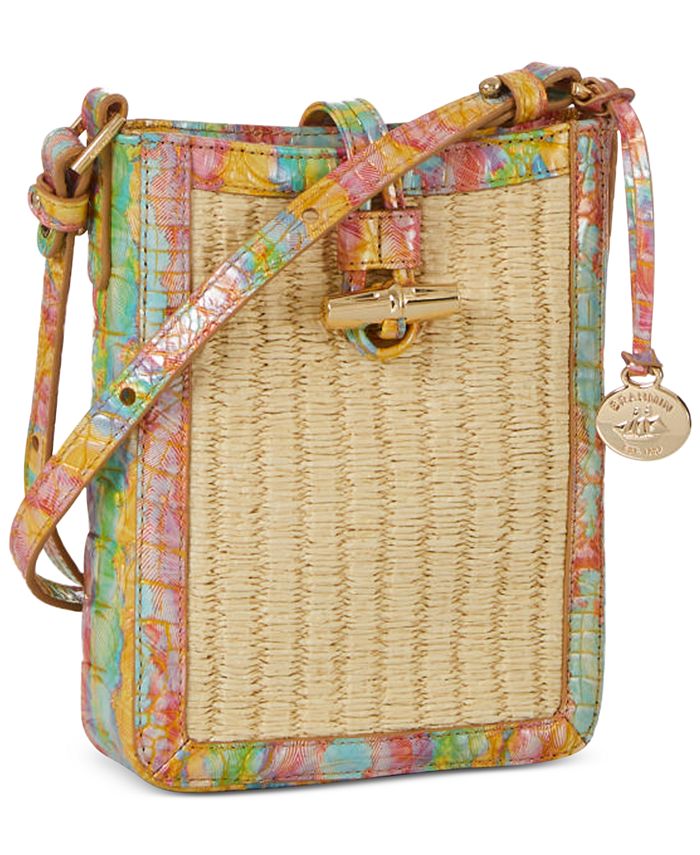 Brahmin Marley Bungalow Embossed Straw Crossbody Macy's