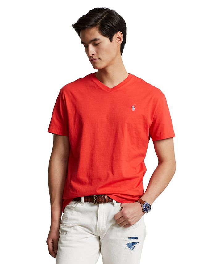 Polo Ralph Lauren Men's Classic-Fit Jersey V-Neck T-Shirt - Macy's