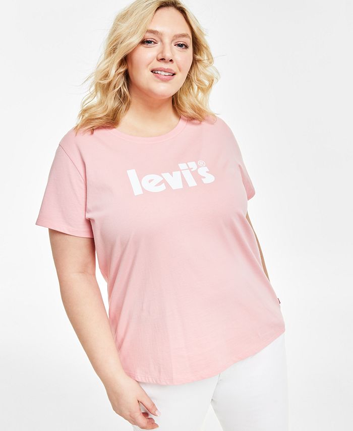 Levi's Trendy Plus Size Batwing Perfect Graphic Logo T-Shirt & Reviews -  Tops - Plus Sizes - Macy's