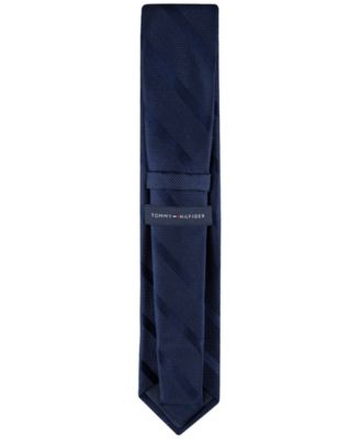 Men's Solid Textured Stripe Tie