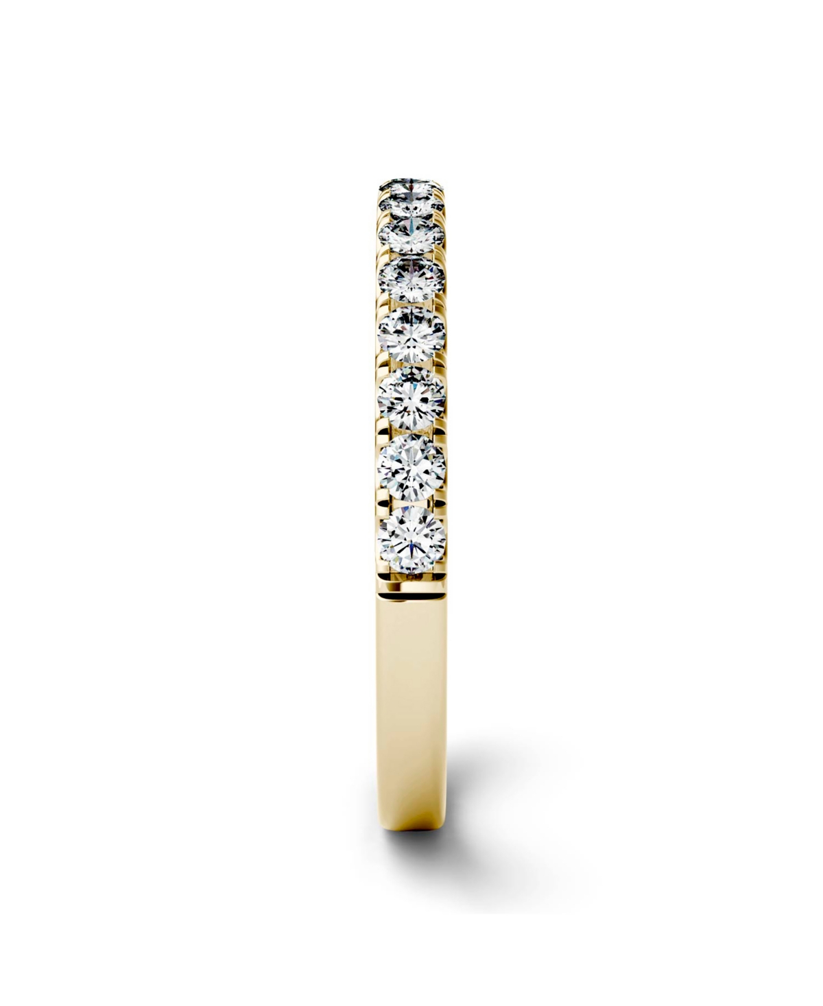 Charles & Colvard Moissanite Wedding Band (3/8 ct. t.w. Diamond Equivalent) in 14k White or Yellow- Gold