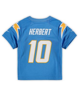Toddler Boys and Girls Justin Herbert Powder Blue Los Angeles Chargers Game Jersey