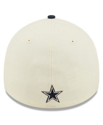 Men's Cream, Navy Dallas Cowboys 2022 Sideline 39THIRTY 2-Tone Flex Hat