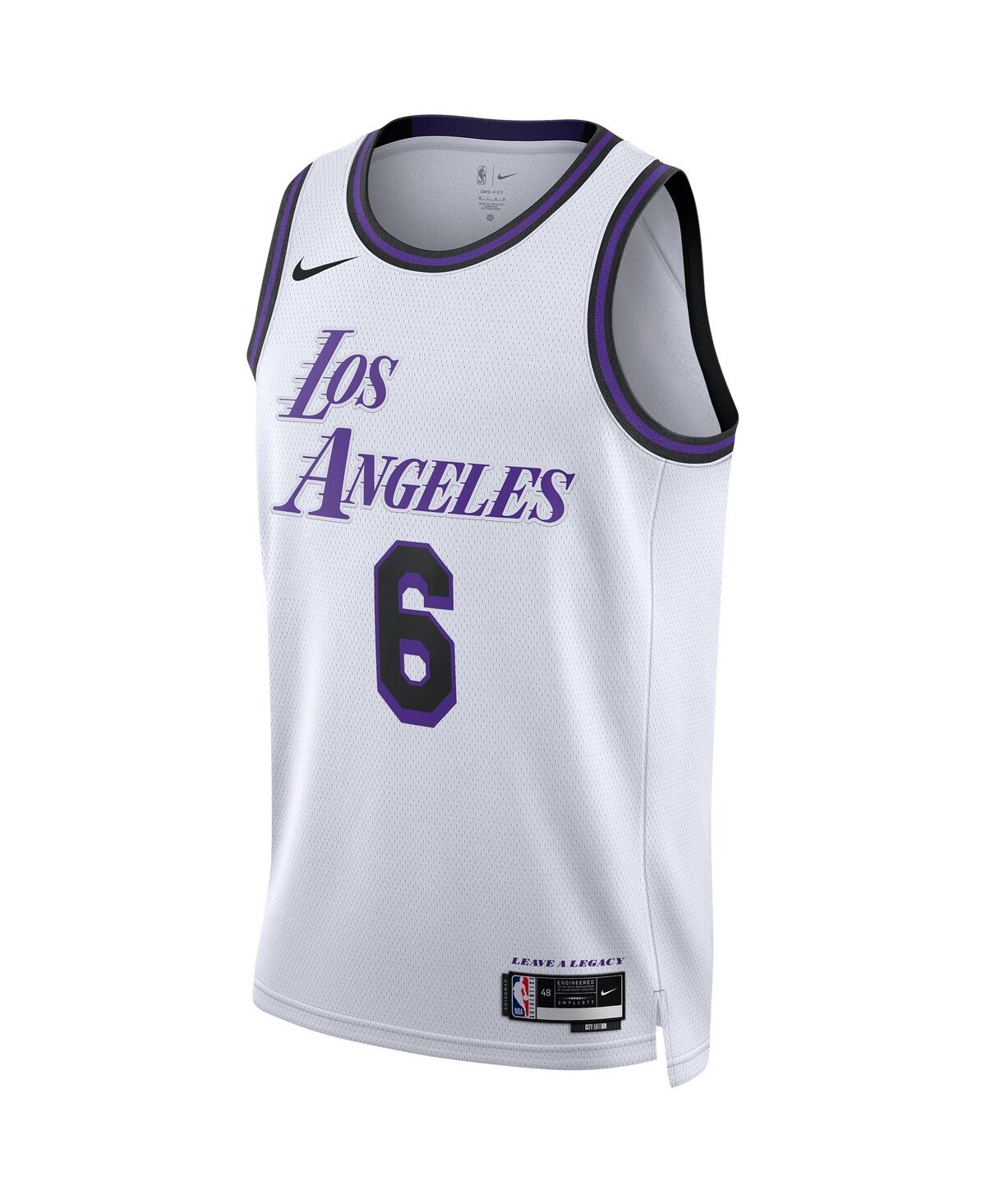 Men's and Women's Nike LeBron JamesLos Angeles Lakers 2022/23 Swingman Jersey - City Edition - White