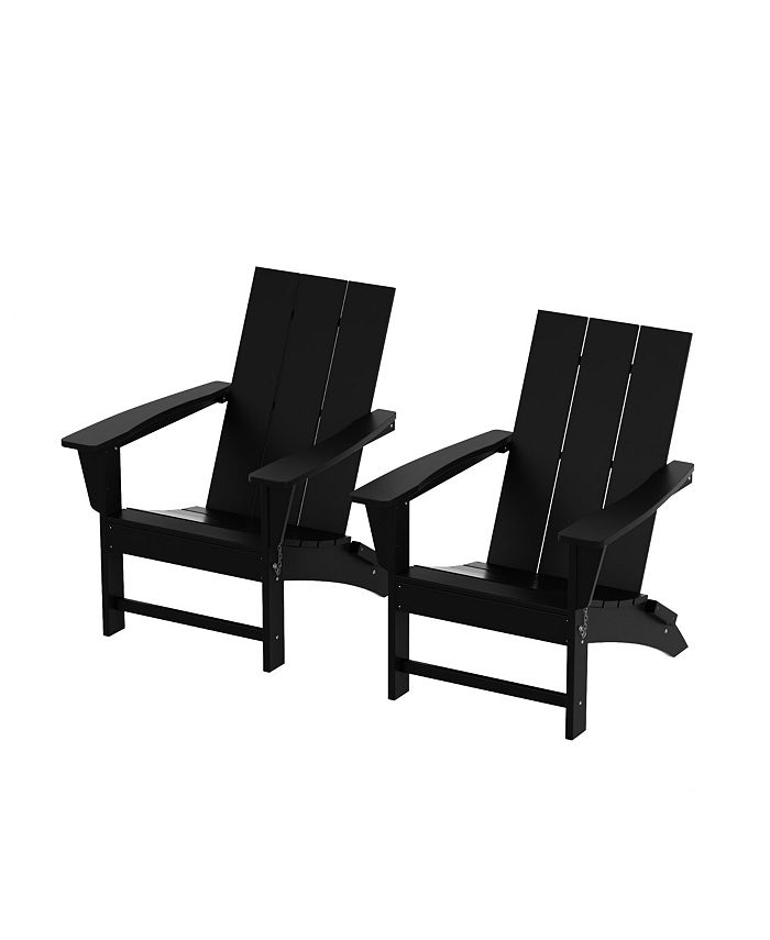 WestinTrends Modern Outdoor Folding Adirondack Chair (Set of 2) Macy's