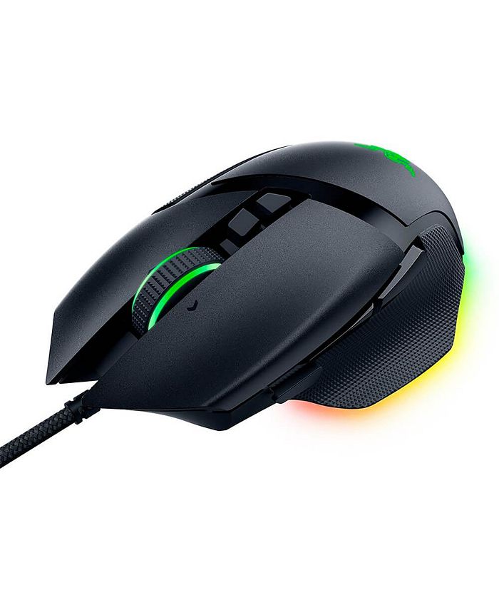 Razer Basilik V3 Wired Optical Gaming Mouse w/ Chroma RGB Lighting - Black - Black - ONE SIZE